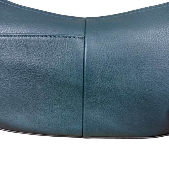 Radley London Teal Leather Hobo Shoulder Bag Purse Handbag Gold Tone Hardware - Picture 7 of 16